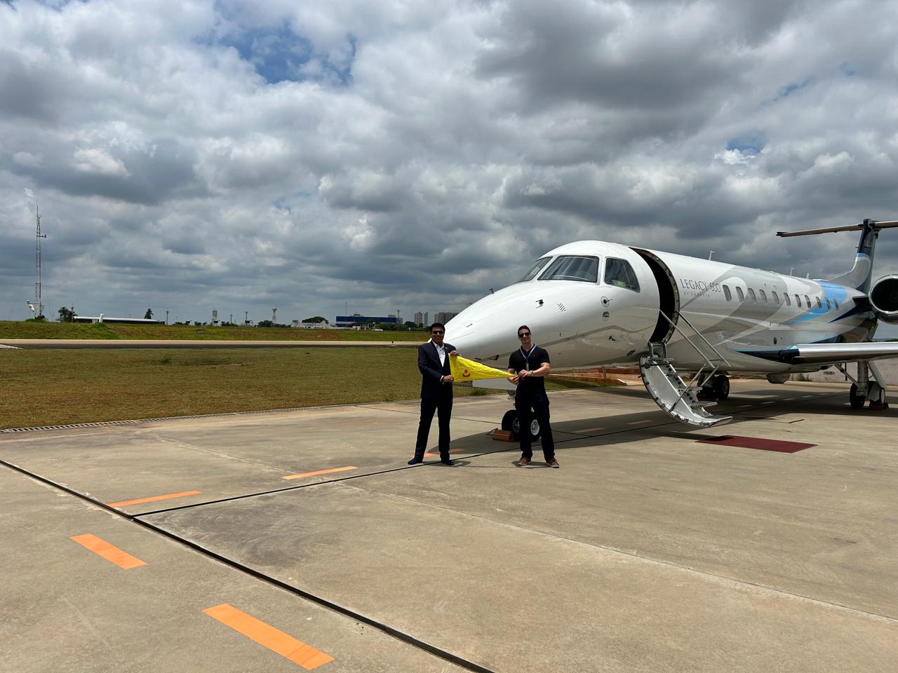 Capt. Sandeep Mishra with Legacy 600