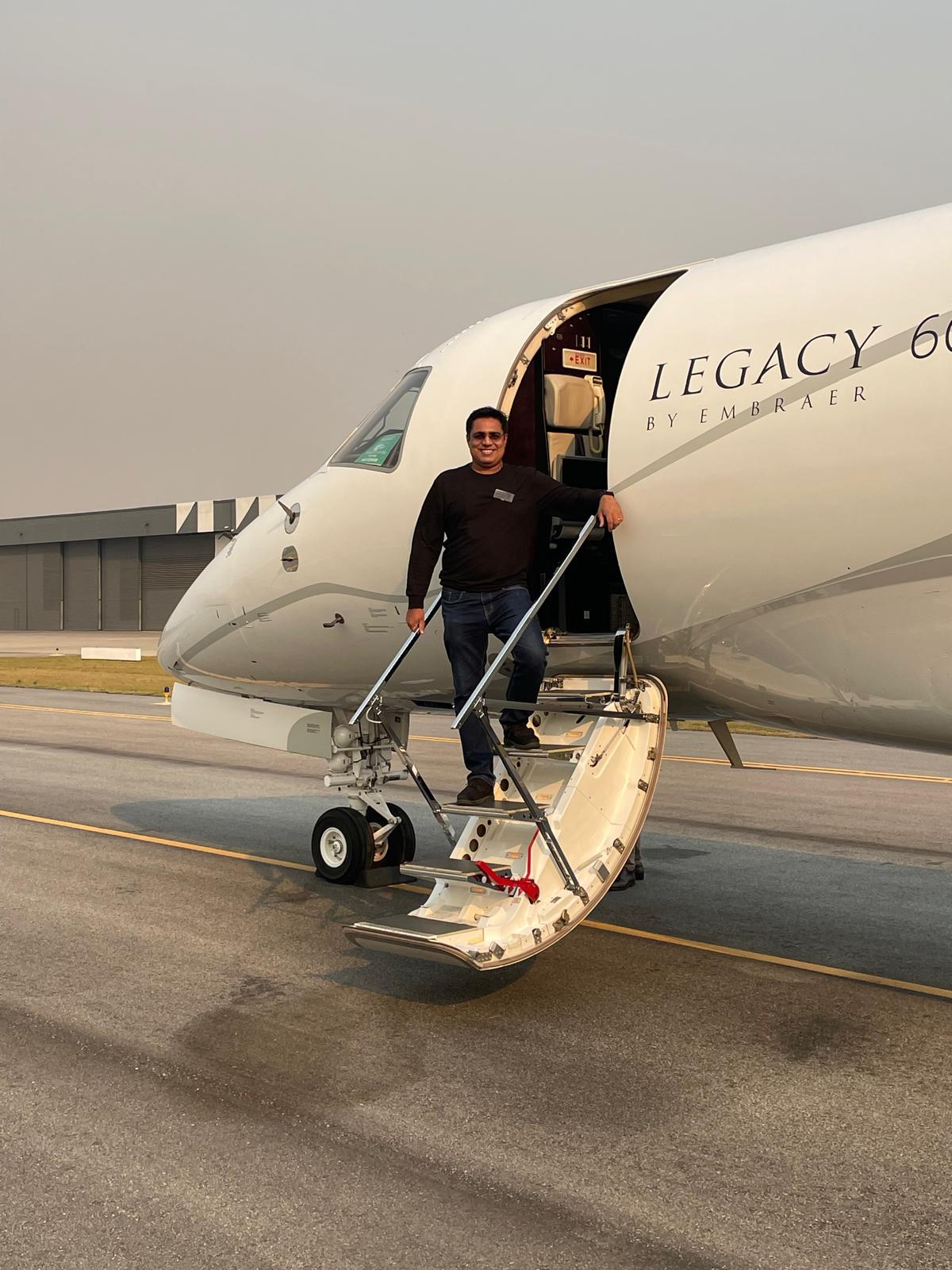 Capt. Sandeep Mishra With Legacy 600