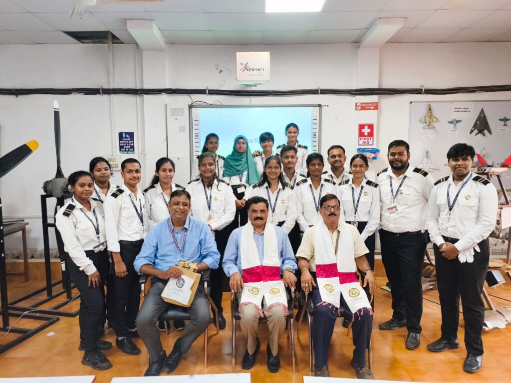 Capt. Purohit & Dr. BP Mishra with Aerospace Students 