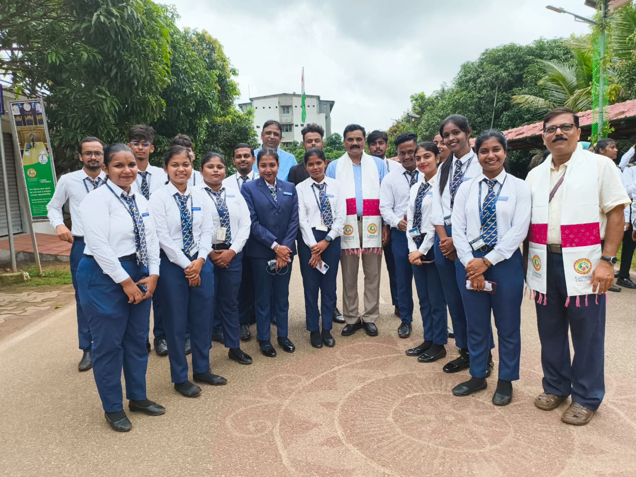 Capt. Purohit and Dr. BP Mishra with students